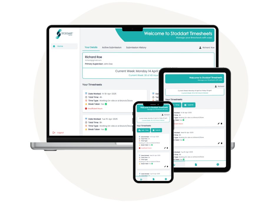 Stoddart Group mobile timesheet solution